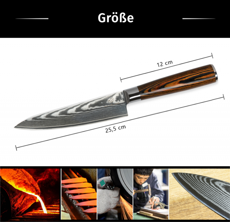 Wolfblood-Küchenmesser-Santoku-Damastmesser-Kochmesser-Officemesser-Damast-Küchenmesser-Damastmesser-Set